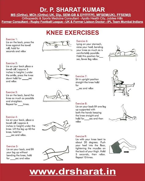 total knee replacement exercises pictures